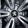 Peugeot felni matrica szett - fekete 56 mm-es, 3D kivitel