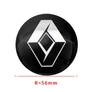 Renault felni matrica szett - fekete 56 mm-es, 3D kivitel