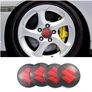 Suzuki felni matrica szett - fekete piros 56 mm-es, 3D kivitel