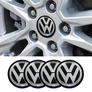 Volkswagen felni matrica szett - fekete ezüst 56 mm-es, 3D kivitel