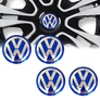 Volkswagen felni matrica szett - királykék 56 mm-es, 3D kivitel