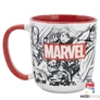 Marvel bögre - Karakterek és logó Red