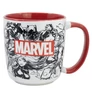 Marvel bögre - Karakterek és logó Red