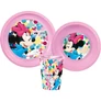 Disney Minnie étkészlet, műanyag szett pohárral 260 ml - Feel Good