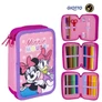 Disney Minnie egér töltött tolltartó - 3 emeletes - Daisy