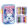 Disney Minnie töltött tolltartó 2 emeletes - Pink