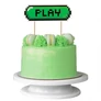 Gaming torta dekoráció 15 cm-es - Play