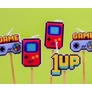 Gaming tortagyertya, 5 db-os gyertya szett - Game On