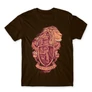 Barna Harry Potter férfi rövid ujjú póló - Gryffindor