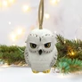 Harry Potter Hedwig kerámia karácsonyfadísz