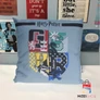 Harry Potter párna, díszpárna - Hogwarts logo gray