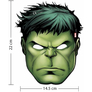 Kép 4/5 - Bosszúállók papír álarc, maszk - Hulk 