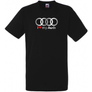 Kép 1/7 - Fekete I Love My Audi férfi rövid ujjú póló