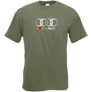 Olíva I Love My Audi férfi rövid ujjú póló