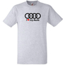 Kép 7/7 - Szűkre I Love My Audi férfi rövid ujjú póló