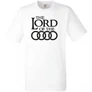 Fehér Audi férfi rövid ujjú póló - The Lord of the Audi