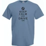 Acélkék BMW férfi rövid ujjú póló - Keep Calm Styled