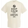Homok BMW férfi rövid ujjú póló - Keep Calm Styled