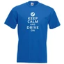 Királykék BMW férfi rövid ujjú póló - Keep Calm Styled
