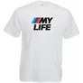 Fehér BMW férfi rövid ujjú póló - My Life