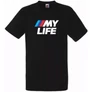 Fekete BMW férfi rövid ujjú póló - My Life