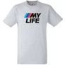 Szürke BMW férfi rövid ujjú póló - My Life