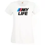 Fehér BMW női rövid ujjú póló - My Life