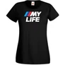 Fekete BMW női rövid ujjú póló - My Life