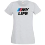 Szürke BMW női rövid ujjú póló - My Life