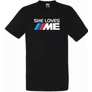 Fekete BMW férfi rövid ujjú póló - She Loves
