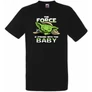 Fekete BabYoda gyerek rövid ujjú póló - Fan Art I.