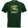 Sötétzöld BabYoda gyerek rövid ujjú póló - Fan Art I.