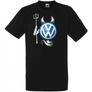 Kép 1/8 - Fekete Volkswagen férfi rövid ujjú póló - Devil