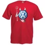 Piros Volkswagen férfi rövid ujjú póló - Devil