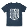 Denim Attack on Titan férfi rövid ujjú póló Graphic Legion Logo