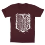 Bordó Attack on Titan gyerek rövid ujjú póló - Graphic Legion Logo
