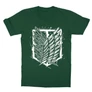 Sötétzöld Attack on Titan gyerek rövid ujjú póló - Graphic Legion Logo