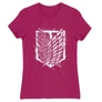 Pink Attack on Titan női rövid ujjú póló - Graphic Legion Logo