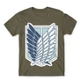Cink Attack on Titan férfi rövid ujjú póló Scouting Legion Logo 