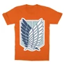 Narancs Attack on Titan gyerek rövid ujjú póló - Scouting Legion Logo