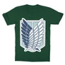 Sötétzöld Attack on Titan gyerek rövid ujjú póló - Scouting Legion Logo