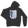Sötétszükre Attack on Titan unisex kapucnis pulóver - Scouting Legion logo