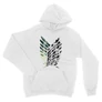 Feher Attack on Titan unisex kapucnis pulóver - Scouting Legion logo II.