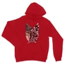 Piros Attack on Titan unisex kapucnis pulóver - Scouting Legion logo II.