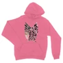 Világos rózsaszín Attack on Titan unisex kapucnis pulóver - Scouting Legion logo II.