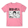 Kép 22/24 - Világos rózsaszín Attack on Titan férfi rövid ujjú póló Shingeki no Kyojin – Levi