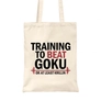 Kép 2/2 - Homok Dragon Ball vászontáska - Training to beat Goku