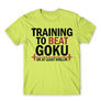 Kép 3/24 - Almazöld Dragon Ball férfi rövid ujjú póló - Training to beat Goku