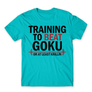 Kép 4/24 - Atollkék Dragon Ball férfi rövid ujjú póló - Training to beat Goku