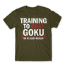 Kép 13/24 - Khaki Dragon Ball férfi rövid ujjú póló - Training to beat Goku